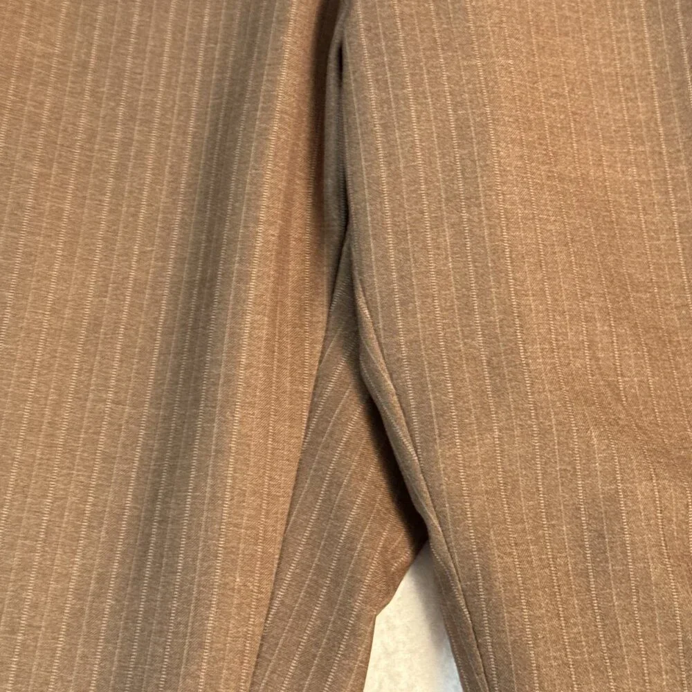 Luca Rossi Italia Mens Brown Pinstripe Suit Dress Pants‎ 42W x 29L